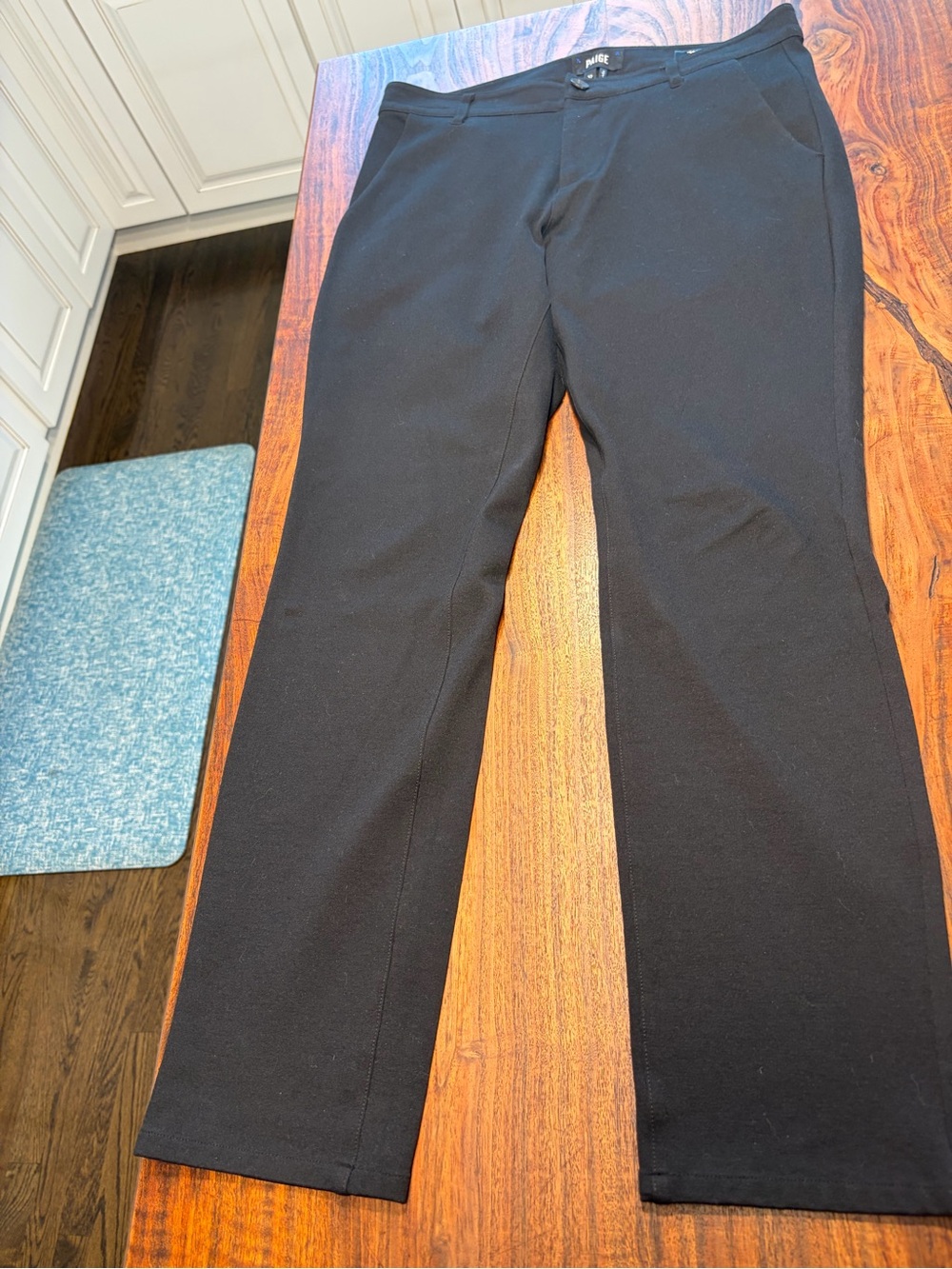 PAIGE Black Straight-Leg Men’s Dress Pants